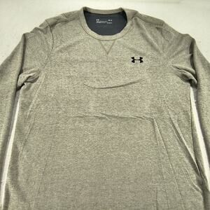 Under Armour Crew Neck Long Sleeve Casual T Shirt Mens Size Medium M Gray